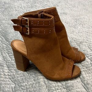 Brown Suede Women's Ankle Boots